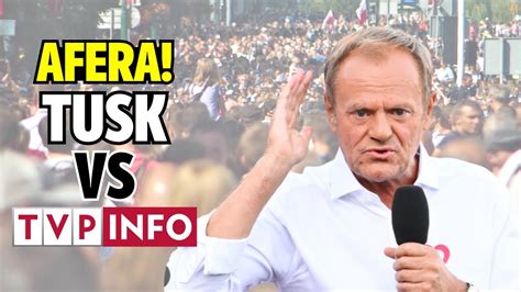 ZADYMA Tusk ZAORAŁ dziennikarza TVP Awantura na konferencji YouTube