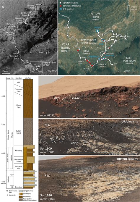 Location Of Vera Rubin Ridge Along The Rover Traverse In Gale Crater