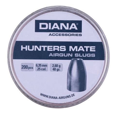 Diana Airgun Pellets Hunters Mate Slug 6 35 Mm 200 Rounds