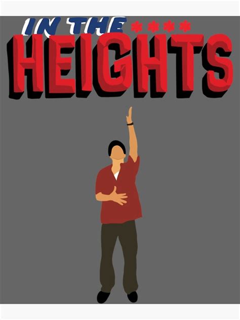 "In the heights Musical poster" Poster for Sale by StefanAbernathy ...