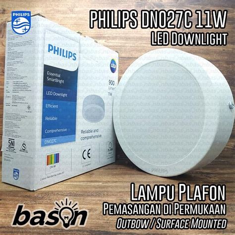 Jual Philips Led Downlight Outbow Dn027c 6 11w Led9 D150 Surface