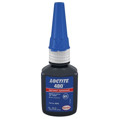 Loctite 480 Instant Adhesive Black Tube 20 G Scn Industrial