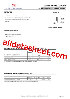 ZMM20 Datasheet PDF Shanghai Lunsure Electronic Tech