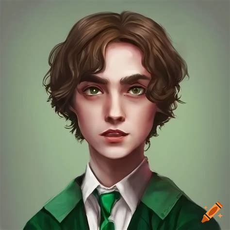 Slytherin Man With Brown Hair On Craiyon