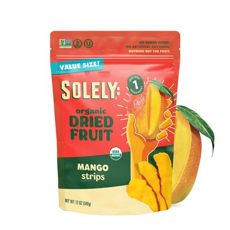 Organic Dried Mango Strips 12oz Value Size