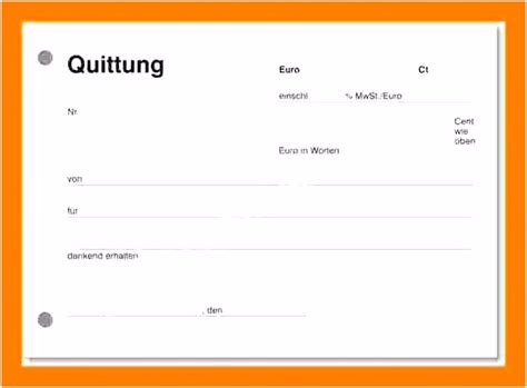 Quittung Vorlage Excel Kleinunternehmer Pc Quittung Driskulin