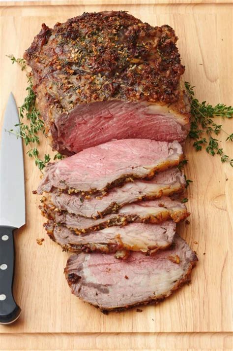 Garlic And Herb Crusted Prime Rib Feel Good Foodie