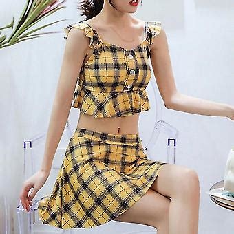 Kvinder badedragt Sexede bikinier Høj talje Bikini Badetøj Trykt Bikini Split Fruugo DK