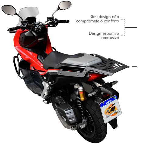 Suporte De Bau Honda Adv 150 2019 A 2022 Evolution Racing Proteção