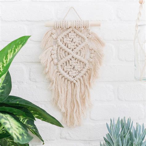 Kit prêt à créer tenture en macramé Oasis Rascol Fil pour macramé