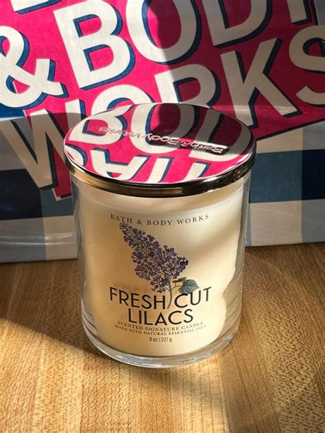 Bath Body Works Fresh Cut Lilacs Single Wick Candle Furniture Home