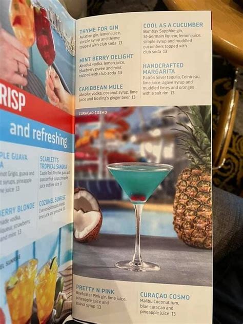 A Look At Royal Caribbeans New Fleetwide Drink Menu Royal Caribbean Blog