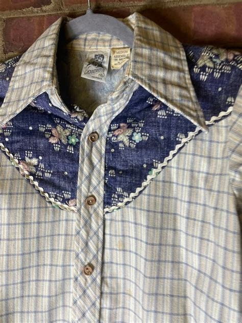 S Vintage Kennington Western Long Sleeve Button D Gem