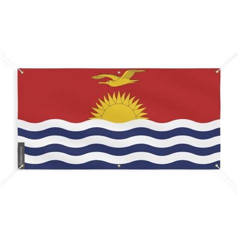 Baner z flagą Kiribati 6 oczek 50x100 cm wykonany z poliestru Inny