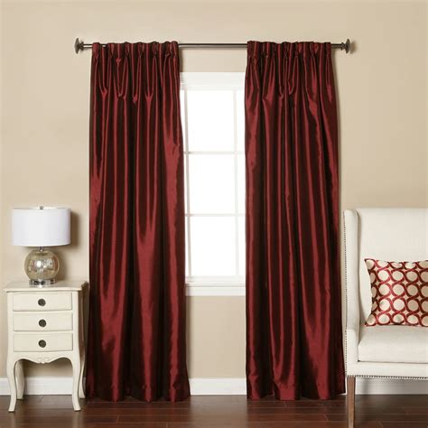 Quality Home Closeout Faux Silk Pinch Pleat Blackout Curtains ...