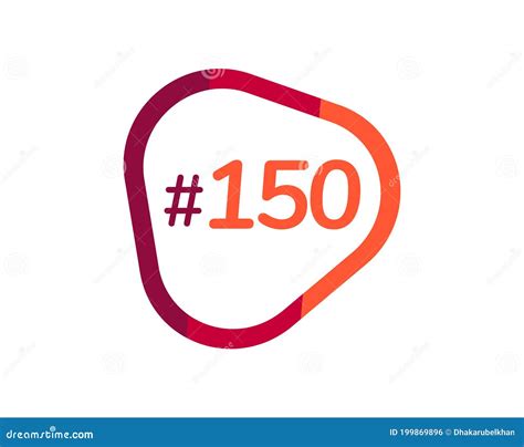 Number 150 Image Design 150 Logos Stock Vector Illustration Of Font