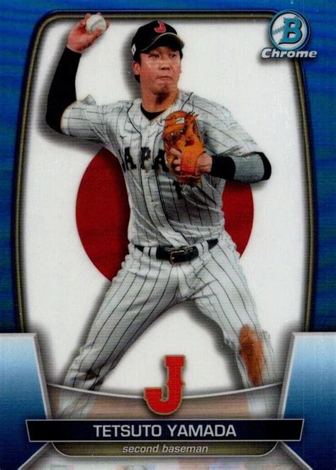 Tetsuto Yamada 2023 Bowman Chrome Wbc Flag Blue Refractor Wbc 52