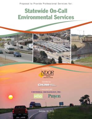 Fillable Online Transportation Nebraska On Call Environmental Services