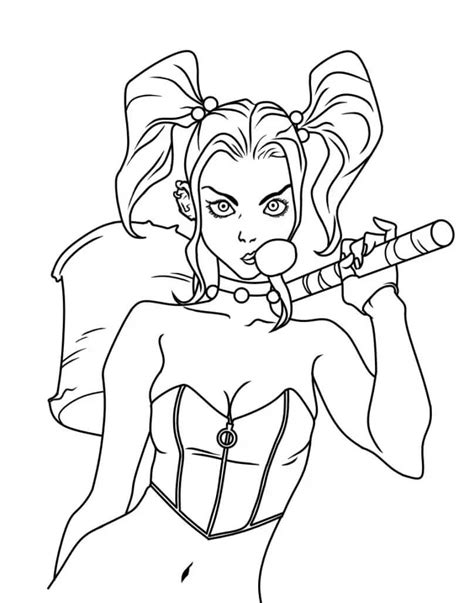 Dibujos De Harley Quinn Para Colorear E Imprimir Coloringonly