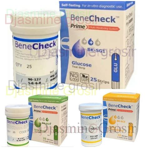 Jual Strip Benecheck Prime Gula Asam Urat Kolesterol Test