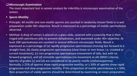 Semen Analysis Or Seminal Fluid Analysis Ppt