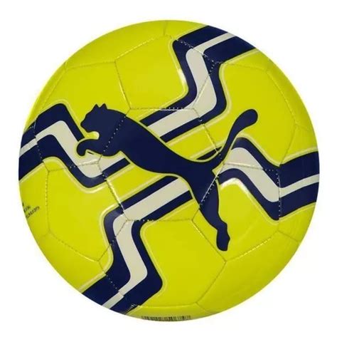 Bola Puma Big Cat Logo Campo Amarela Mercadolivre