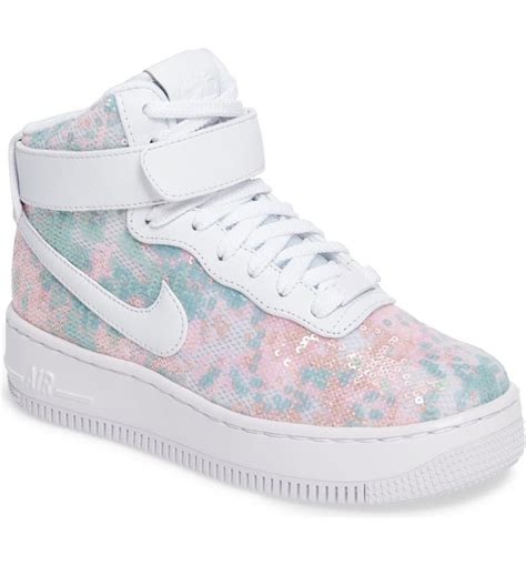 Nike Air Force 1 Upstep Hi LX Sequined High Top Sneaker (Women) | Nordstrom