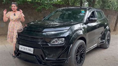 Tata Harrier With Lamborghini Urus Body Kit In First Ever Walkaround