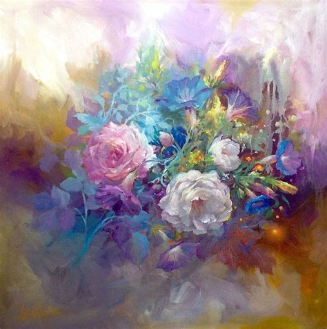 Gary Jenkins Rose Painting Art Painting Oil Floral Painting Floral