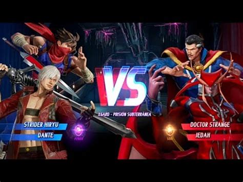 Marvel Vs Capcom Infinite Strider Hiryu Dante Vs Doctor Strange