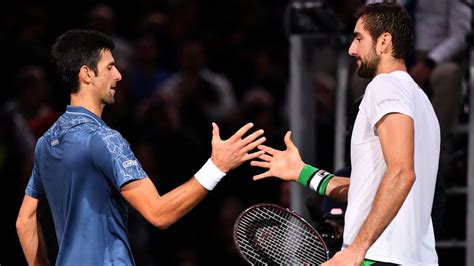 Paris Masters 2018 Novak Djokovic Beats Marin Cilic To Book Semi Final