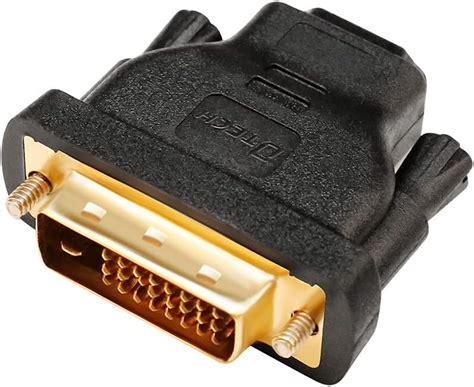 Amazon DTech DVI Male To HDMI Female Adapter Bi Directional DVI D