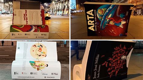 Bancos Con Forma De Libro Invitan A La Lectura En Las Calles De Madrid