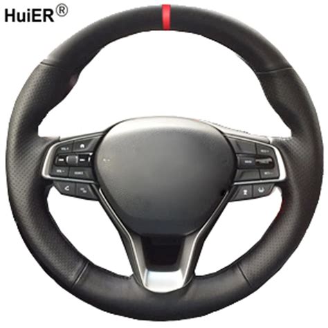 Huier Funda Para Volante De Coche Cubierta Cosida A Mano Para Honda