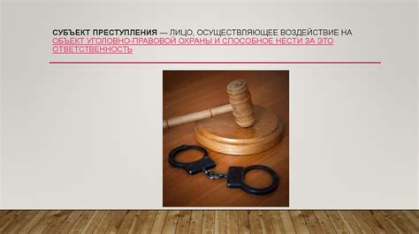 Субъект уголовного правонарушения - презентация онлайн