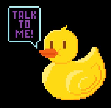 Rubber Duck Debugging Software Dev Jokes Pixel Art Pixel Art