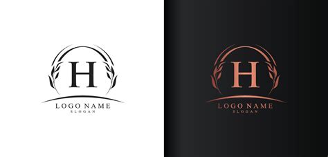 Abstract Letter H Logo Design Luxury Style Letter Logo Text H Icon