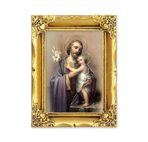 St Joseph Antique Gold Framed Art Buy Religious Catholic Store