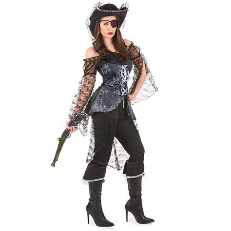 Déguisement Pirate Gothique Femme Jolly Roger