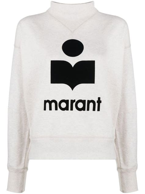 Moby Flocked Logo Sweatshirt Marant Toile Eraldo