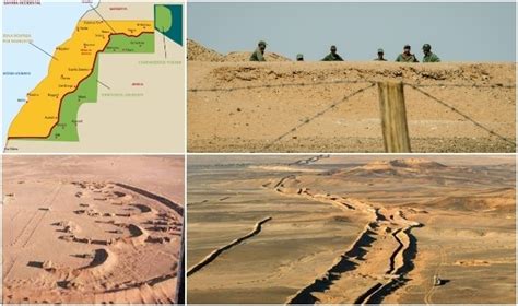 El muro militar marroquí en el Sahara Occidental