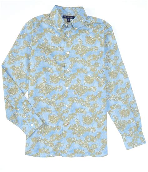 Cremieux Floral Long Sleeve Woven Shirt Dillards