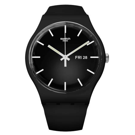 Montre Mixte Swatch Mono Black Suob