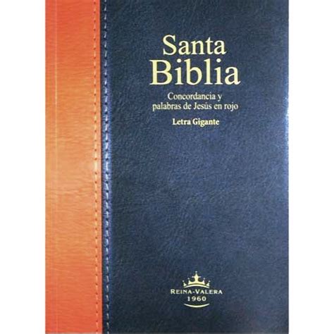 Biblia Reina Valera 1960 Letra Gigante PJR Tapa Carton Librería Kyrios