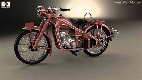 Honda Dream Type D 1951 By 3d Model Store Youtube