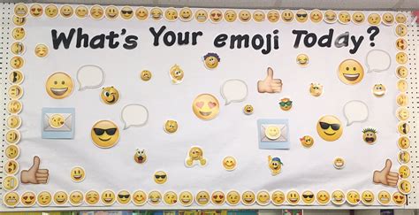 Emoji Bulletin Board Idea Emoji Bulletin Board Classroom Themes