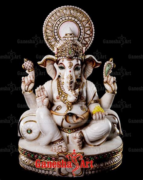 White Marble Ganesha Statue GN 2030 Size 1 Feet To 6 Feet At Rs 25000