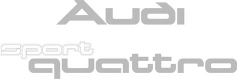 Zen Graphics Audi Ur Quattro Turbo Coupe Sport Swb Boot Lid Decals