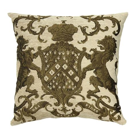 Heraldic Cream Cushion Adorabella Home