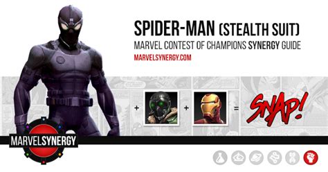 Spider Man Stealth Suit Synergy Guide Marvel Contest Of Champions